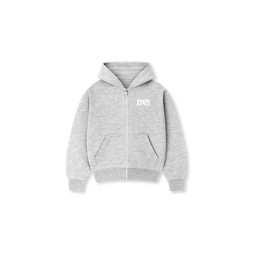 Grey Zip-Up Hoodie (Unisex)